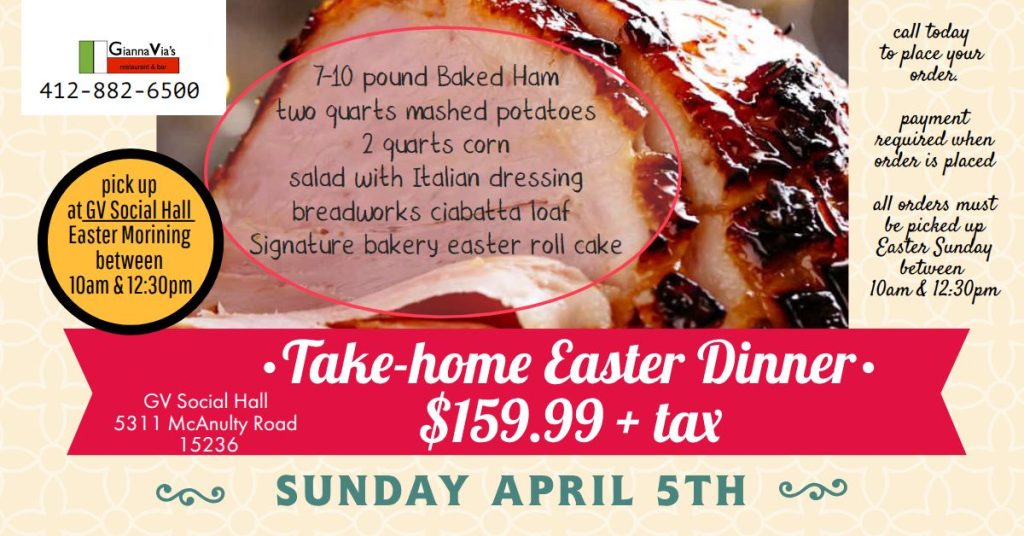 Easter Dinner Ad